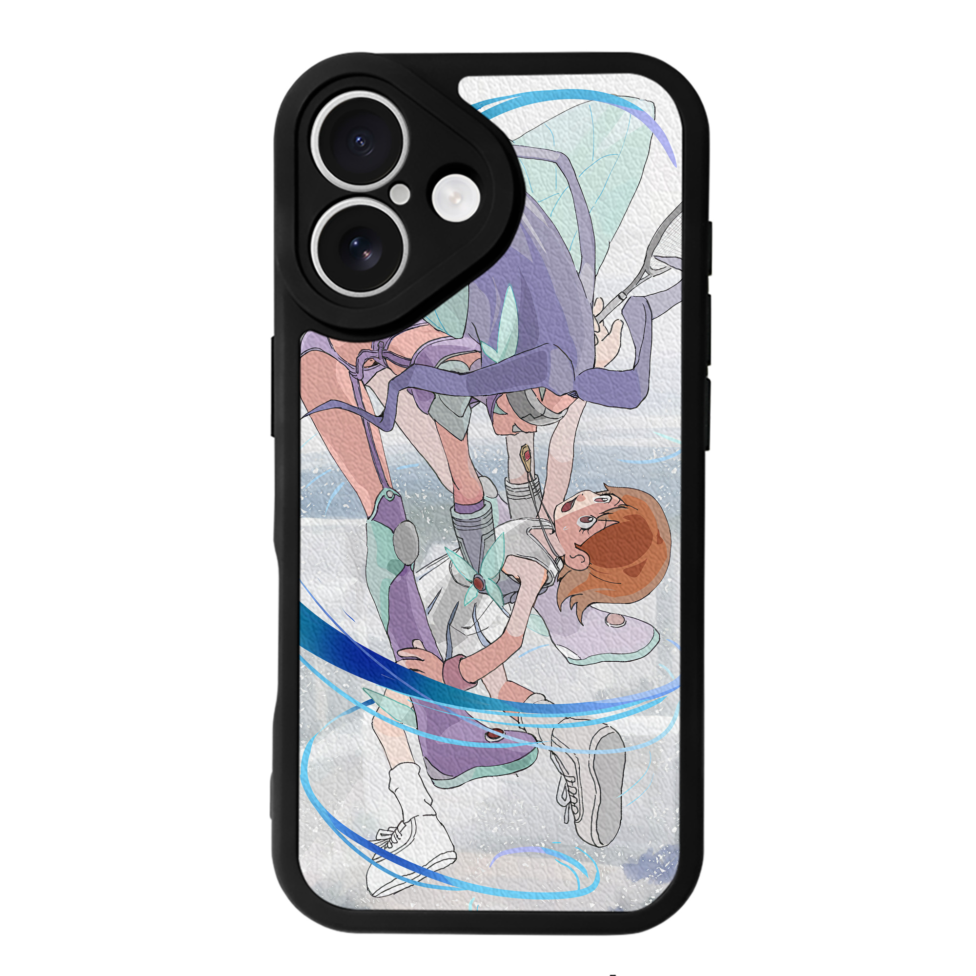 （画像用） Digimon デジタルモンスター/デジモン 【iPhone 16シリーズ対応】シリコンスマホケース（レザー調） 材質：シリコン